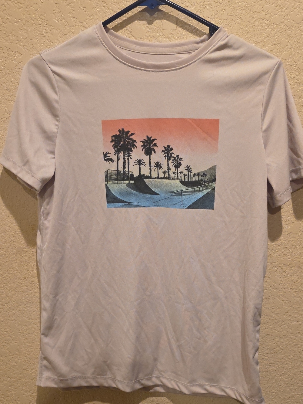 all in motion BOYS White Short-Sleeve Graphic Tee with Sunset Skate Park